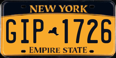 NY license plate GIP1726