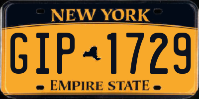 NY license plate GIP1729