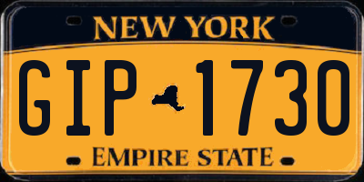 NY license plate GIP1730
