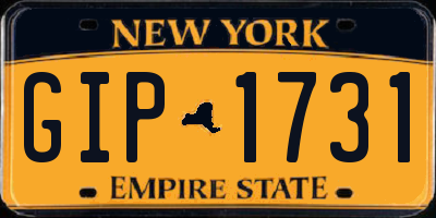 NY license plate GIP1731