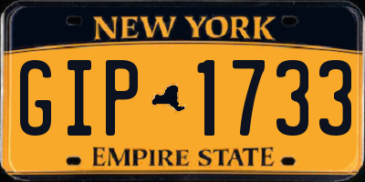 NY license plate GIP1733