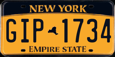 NY license plate GIP1734