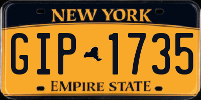 NY license plate GIP1735