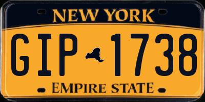 NY license plate GIP1738