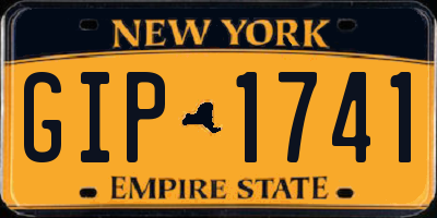 NY license plate GIP1741