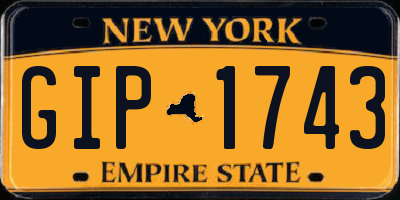 NY license plate GIP1743