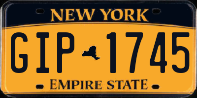 NY license plate GIP1745