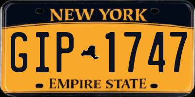 NY license plate GIP1747