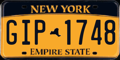 NY license plate GIP1748