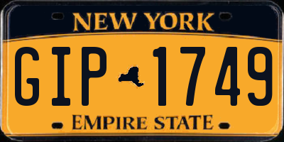 NY license plate GIP1749