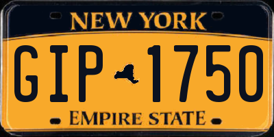 NY license plate GIP1750