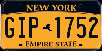 NY license plate GIP1752