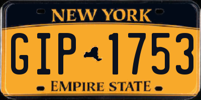 NY license plate GIP1753