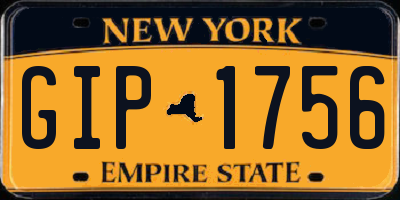 NY license plate GIP1756