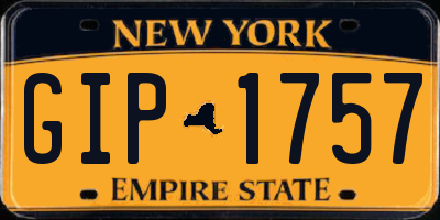 NY license plate GIP1757