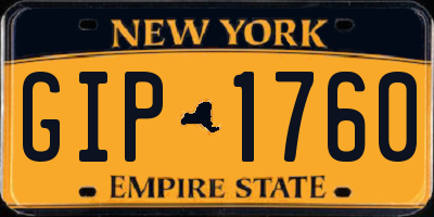 NY license plate GIP1760