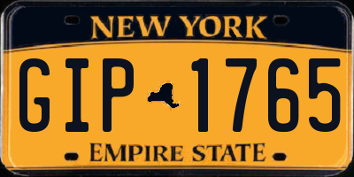 NY license plate GIP1765