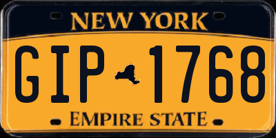 NY license plate GIP1768