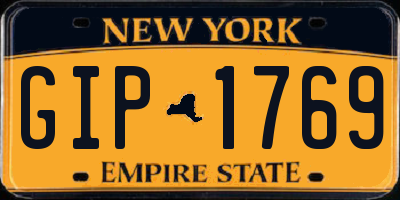 NY license plate GIP1769