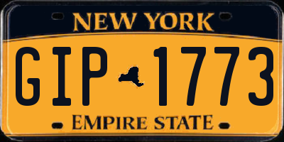 NY license plate GIP1773