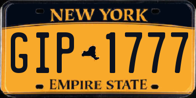 NY license plate GIP1777