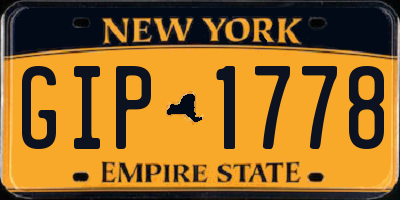 NY license plate GIP1778