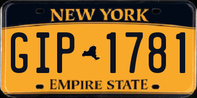 NY license plate GIP1781