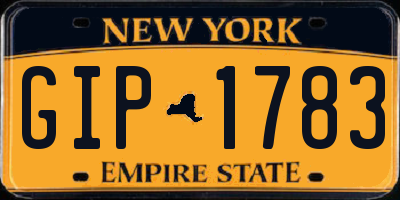 NY license plate GIP1783