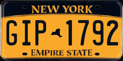 NY license plate GIP1792