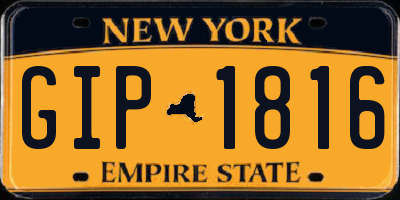 NY license plate GIP1816