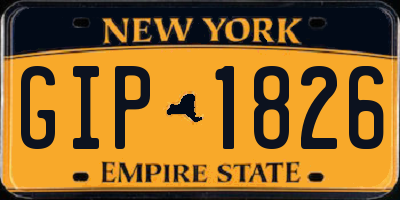 NY license plate GIP1826