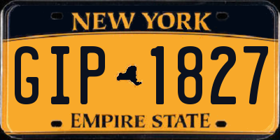 NY license plate GIP1827