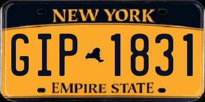 NY license plate GIP1831