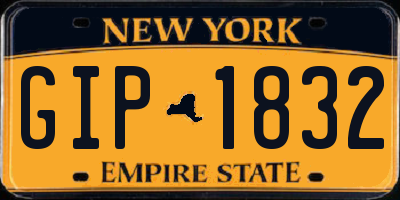 NY license plate GIP1832