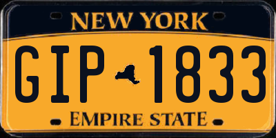 NY license plate GIP1833