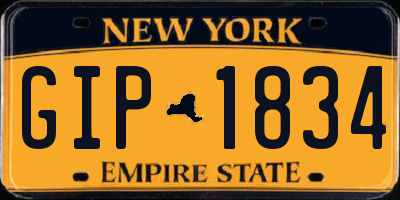 NY license plate GIP1834