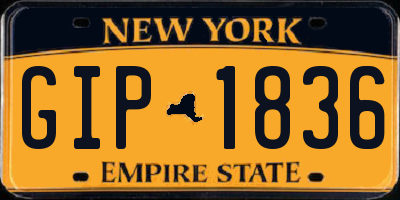 NY license plate GIP1836