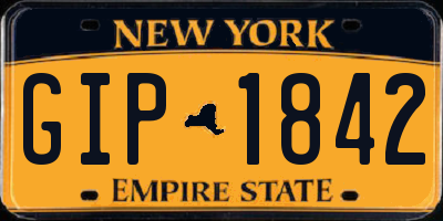 NY license plate GIP1842