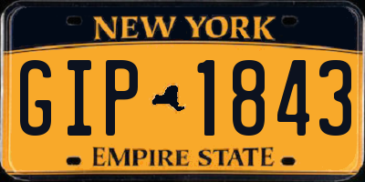 NY license plate GIP1843