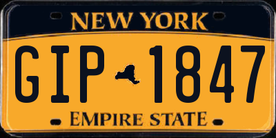 NY license plate GIP1847