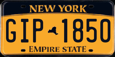 NY license plate GIP1850