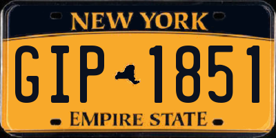 NY license plate GIP1851