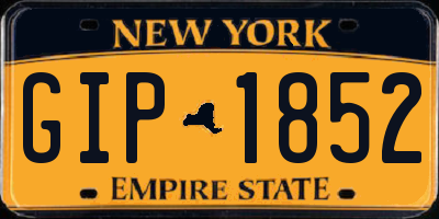 NY license plate GIP1852