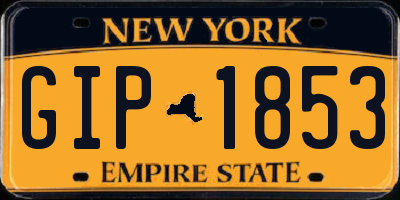 NY license plate GIP1853