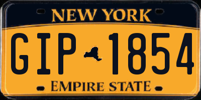 NY license plate GIP1854