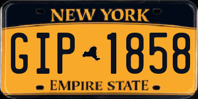 NY license plate GIP1858