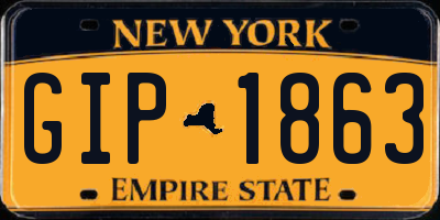 NY license plate GIP1863