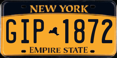 NY license plate GIP1872