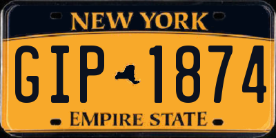 NY license plate GIP1874