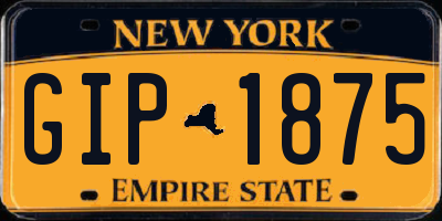 NY license plate GIP1875